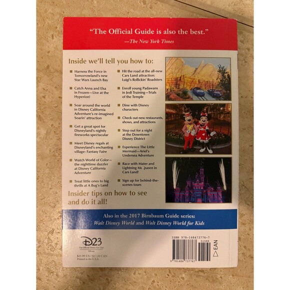 BIRNBAUM'S 2017 Disneyland Official Guide Book - Picture 2 of 5